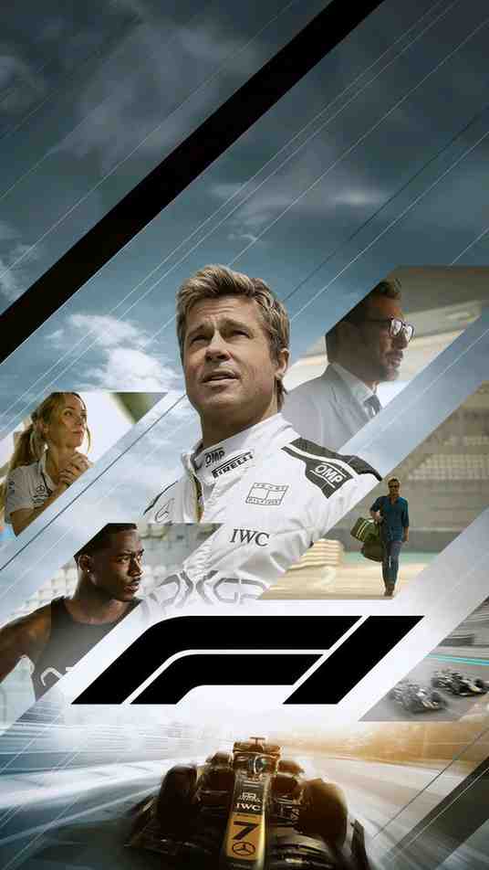 Brad Pitt F1 Movie poster